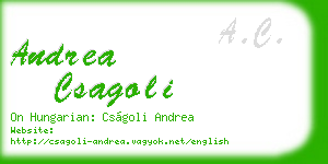andrea csagoli business card